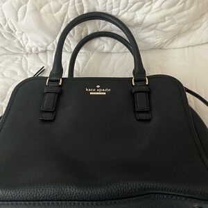 Kate Spade Elegant Black Leather Satchel